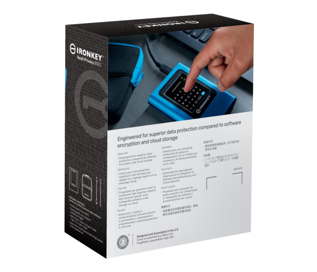 KINGSTON IronKey Vault Privacy 80 960GB, Encrypted XTS-AES 256bit - 748511 - zdjęcie 6